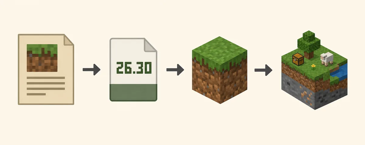 Version check flow for a Verity BE Minecraft download source